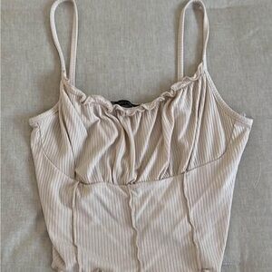 Cream Women's Top